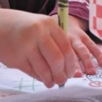 Child-hands coloring
